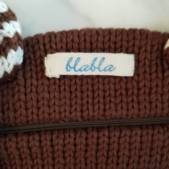 Blabla Monkey Knit Kids Backpack - Picture 3 of 5